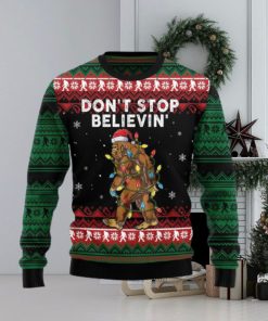 Bigfoot Don’t Stop Believing Ugly Christmas Sweater Gift Men Women