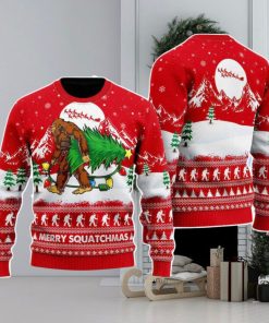 Bigfoot Mery Squatchmas Christmas Unisex Ugly Sweater