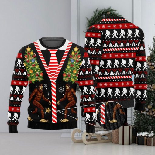 Bigfoot Pattern Cute Ugly Christmas Sweater Unisex 3D Sweater Christmas Gift