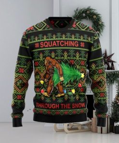 Bigfoot Snow Ugly Christmas Sweater