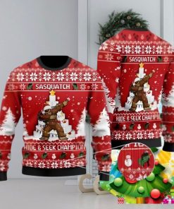 Bigfoot Ugly Christmas Sweater Best Gift For Men And Women