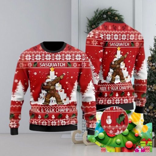 Bigfoot Ugly Christmas Sweater Best Gift For Men And Women