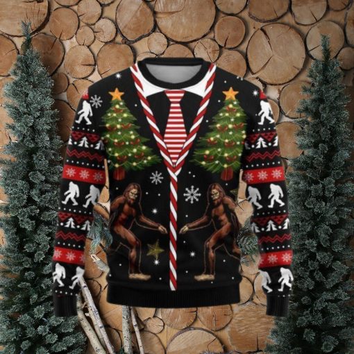 Bigfoot Ugly Christmas Sweater For Men And Women