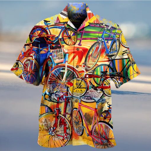 Bike pattern Hawaiian shirt