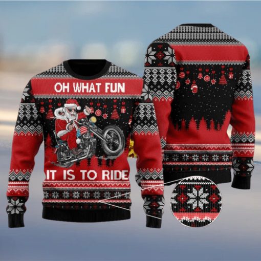 Biker Motorcycle Lover Xmas Vacation Time Christmas Sweater