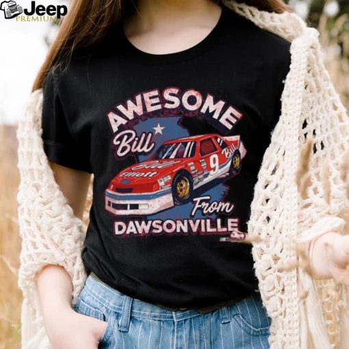 Bill Elliott Checkered Flag Sports Awesome Bill From Dawsonville T Shirt