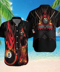 Billiard Mr Bones 8 Ball Hawaiian Shirts