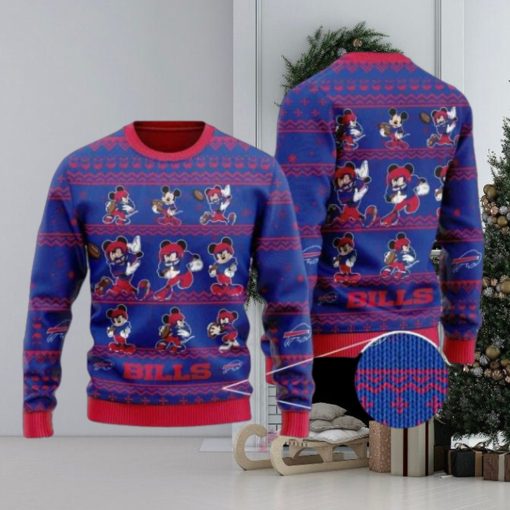 Bills Mickey Mouse Knitted Ugly Christmas Sweater