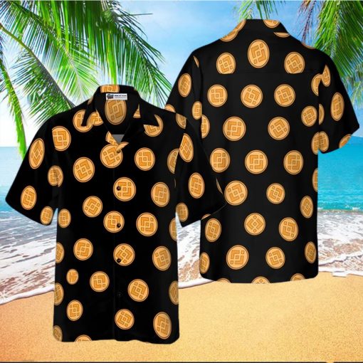 Binance Coin Logo Pattern Art Hawaiian Shirt