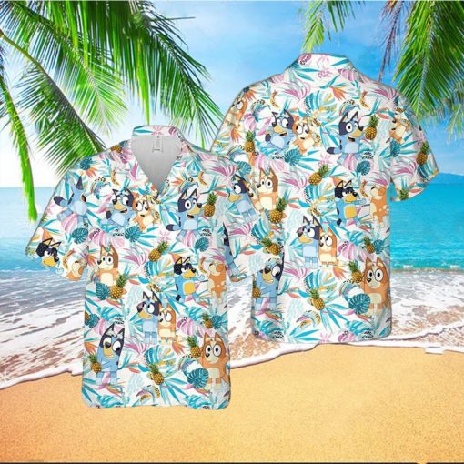 Bingo And Bluey Aloha Shirt