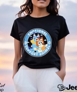 Bingo and Bluey Emotional Support Animals cartoon logo shirt