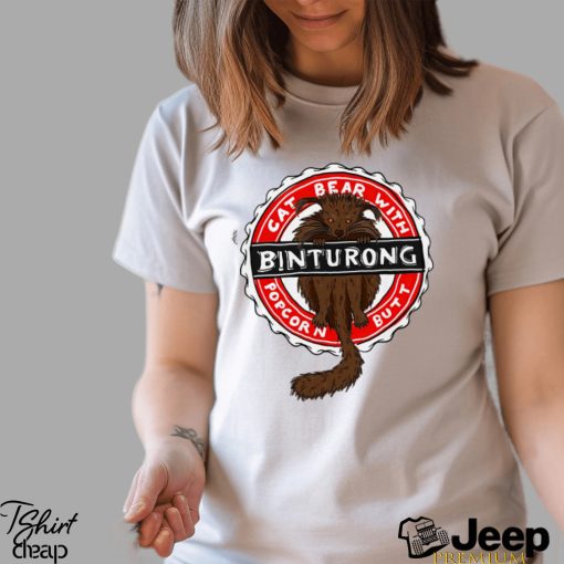 Binturong Cat Bear with Popcorn Butt logo shirt