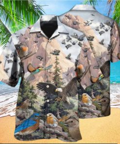 Birds On Mountain Hawaiian Shirt