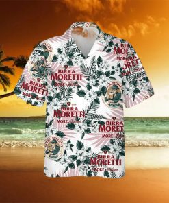 Birra Moretti Flowers Pattern Summer Hawaiian Shirt