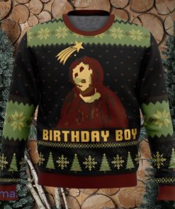 Birthday Boy The Ruined Fresco Of Jesus Xmas Ugly Christmas Sweater Christmas Gift For Men And Women