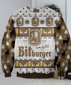 Bitburger Beer 3D Christmas Sweater