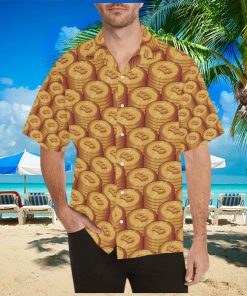 Bitcoin Pattern Print Design Hawaiian Shirt