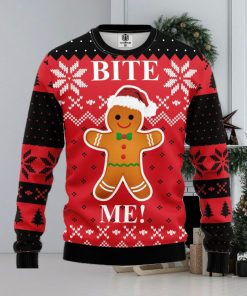 Bite Me Cookie Ugly Christmas Sweater For Men Women