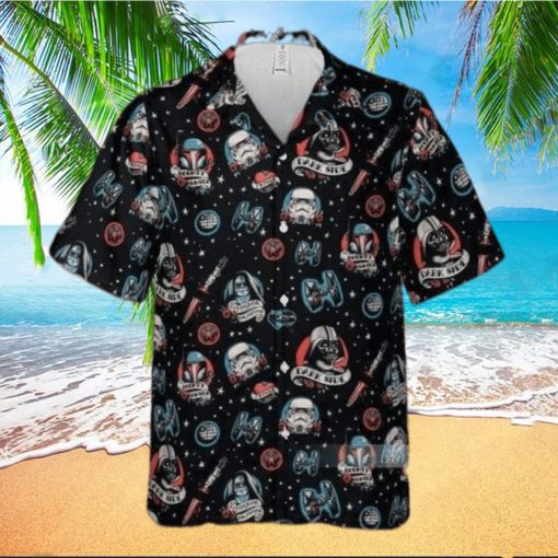 Black Aloha Dark Side Troopers Star Wars Hawaiian Shirt