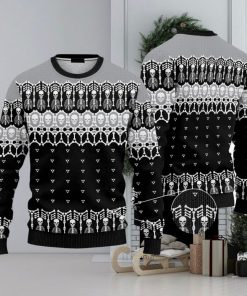 Black And White Skeleton Ugly Christmas 3D Sweater AOP