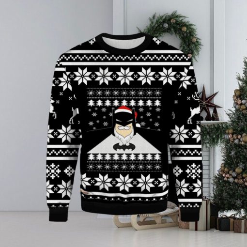 Black Batman Christmas Ugly Sweater