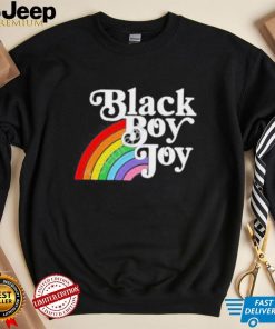 Black Boy Joy Rainbow shirt