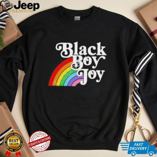 Black Boy Joy Rainbow shirt