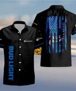 Black Bud Light Hawaiian Shirt Gift For Beer Lovers