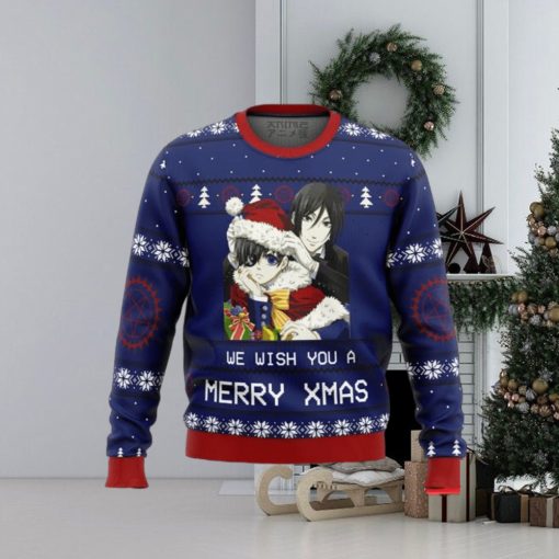 Black Butler Merry Xmas Ugly Christmas Sweaters