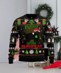 Black Cat Be Jolly Ugly Christmas Sweaters Special Gift For Men And Women