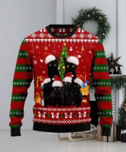 Black Cat Family Christmas Ugly Christmas Sweater