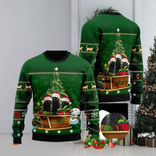 Black Cat Group Xmas Ugly Christmas Sweater Funny Gift For Men And Women Family Holidays