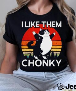 Black Cat I like them Chonky vintage shirt