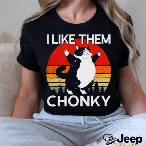 Black Cat I like them Chonky vintage shirt