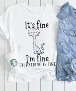 Black Cat It’s Fine I’m Fine Everything Is Fine T shirt, Trending Shirt