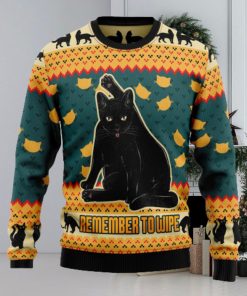 Black Cat Ugly Christmas Sweater Thankgiving Gift Men Women