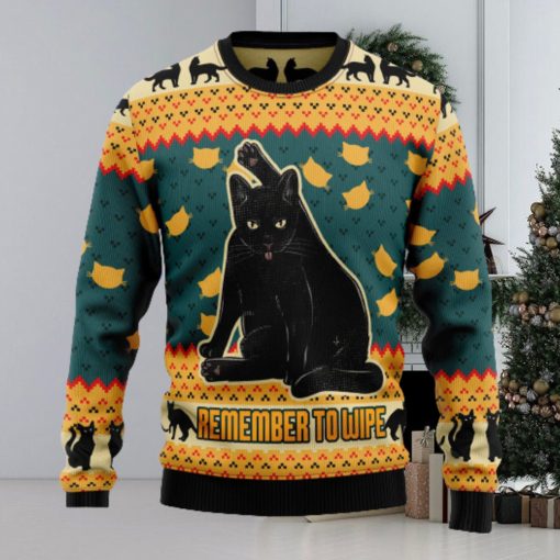 Black Cat Ugly Christmas Sweater Thankgiving Gift Men Women