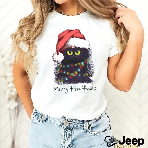 Black Cat’s Merry Fluffmas Shirt