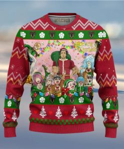 Black Clover Anime Merry Christmas Knitted Ugly Xmas Sweater