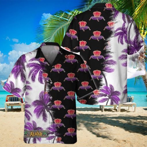 Black Crown Royal Match Palm Trees Hawaiian Shirt For Men And Women Gift Hawaiian Beer