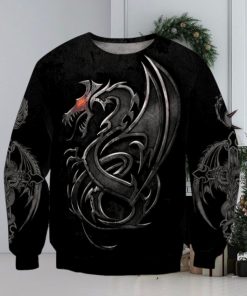 Black Dragon For Christmas Gifts Ugly Xmas Sweater