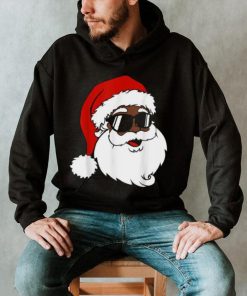 Black Funny Santa Claus Sunglasses Christmas Xmas Boy Girl Shirt