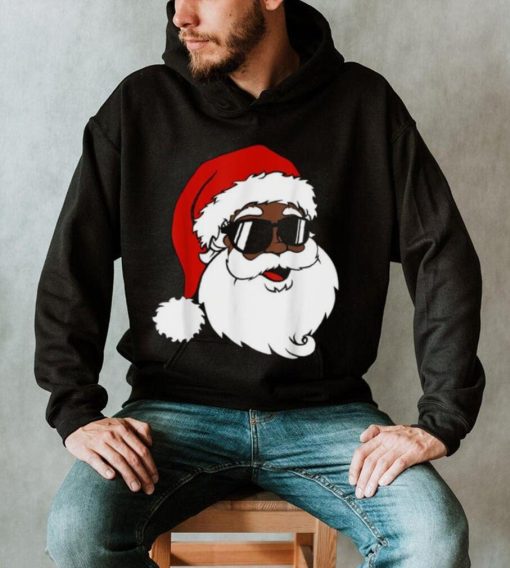 Black Funny Santa Claus Sunglasses Christmas Xmas Boy Girl Shirt