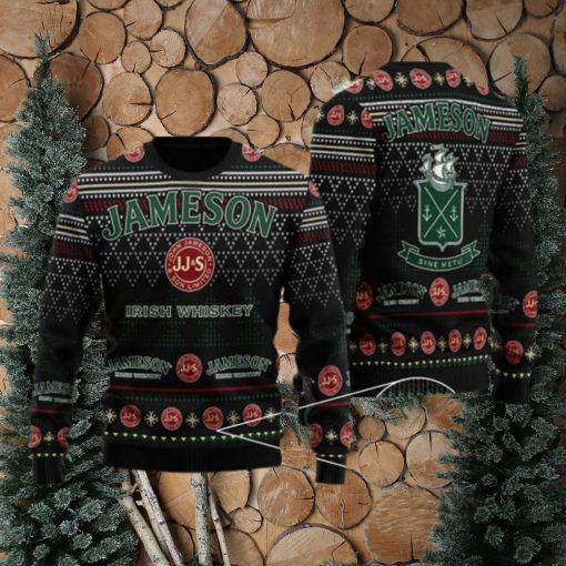 Black Jameson Ugly Christmas Sweater For Men And Women