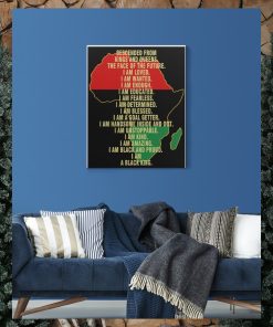 Black King, Affirmations Boys, Self Care Gift Gallery Wrapped Canvas Prints