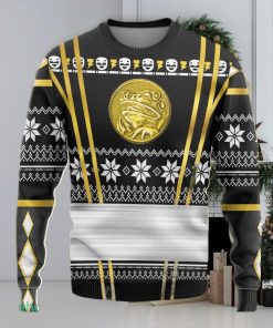 Black Ninja Mighty Morphin Power Rangers Custom Ugly Sweater 3D Gift For Men And Women