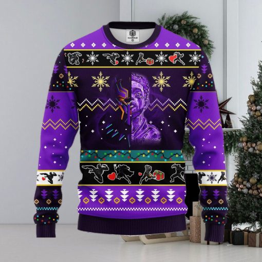 Black Panter Ugly Christmas Sweater Pupple Ideas For Men Women