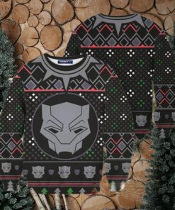 Black Panther Mask Wakanda Marvel Ugly Christmas Sweater