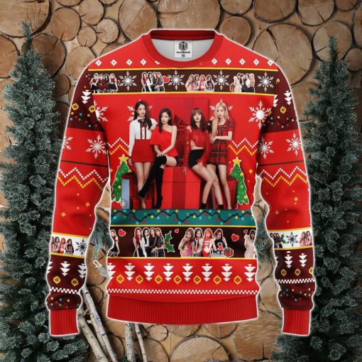 Black Pink Ugly Christmas Sweater Red 1  Amazing Gift Men And Women Christmas Gift