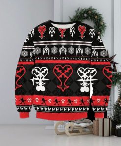 Black Red Card 3D Ugly Christmas Sweater For Men And Women